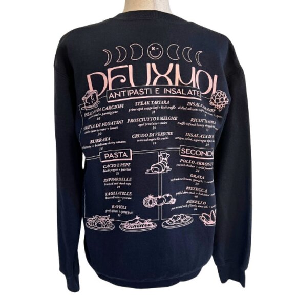 DEUX MOI Black Sweatshirt Size S - Picture 8 of 16